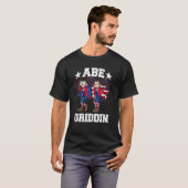 4th of July Abraham Lincoln Griddy Abe Griddin Unc T-shirt (Voorkant volledig)