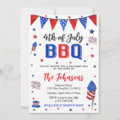 4th of July Backyard BBQ Invitation (Devant)