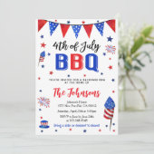 4th of July Backyard BBQ Invitation (Debout devant)