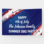  4th of July BBQ Party Banner (Horizontaal)