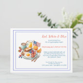 4th of July Breakfast Invitation – Patriotic (Debout devant)