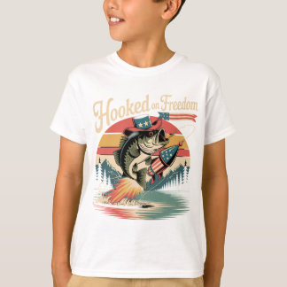 4th of July Cowboy Bass Shirt 