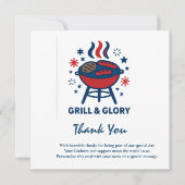4th of July - Dankjewel Kaart - Patriottische Waar (Voorkant)