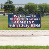  4th of July evenement outdoor banner (Insitu)