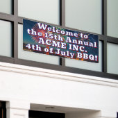  4th of July evenement outdoor banner (Buitenkant Gebouw)
