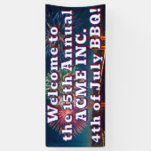  4th of July evenement outdoor banner (Verticaal)