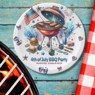 4th of July Familiereünie Bakyard BBq Party Papieren Bordje