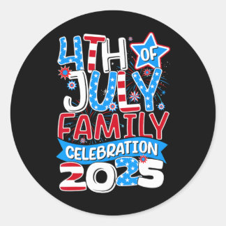 4th of July Familieviering 2025 Familiewedstrijd Ronde Sticker