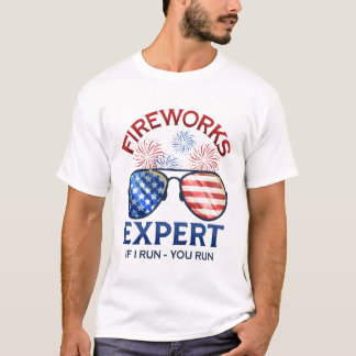 4th of July Fireworks Expert T-shirt