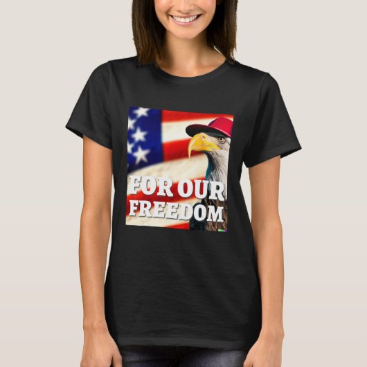 4th of July freedom symbol T-shirt (Voorkant)