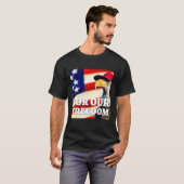 4th of July freedom symbol T-shirt (Voorkant volledig)