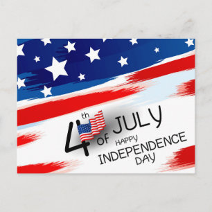4th of July Happy Independence Day Briefkaart