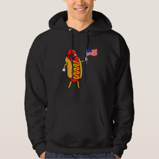 4th of July Hot Dog Hotdog 4th of July Boys Men Wo Hoodie