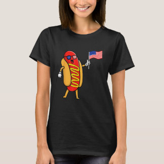 4th of July Hot Dog Hotdog 4th of July Boys Men Wo T-shirt