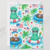 4th of July Indepence day pool Words game card Feestdagenkaart (Achterkant)