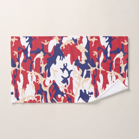 4th of July, Independence day, Camouflage Beige Bad Handdoek (Handdoek)