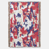 4th of July, Independence day, Camouflage Beige Deken (Voorkant Verticaal)