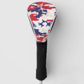 4th of July, Independence day, Camouflage Beige Golfheadcover (Voorkant)