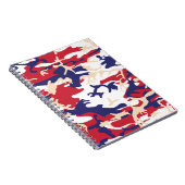 4th of July, Independence day, Camouflage Beige Notitieboek (Rechterzijde)