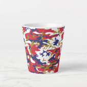 4th of July, Independence day, Camouflage Gold Latte Mok (Voorkant)
