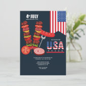 4th of July Independence Day Kaart (Staand voorkant)