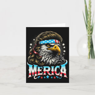 4th of July Patriotic Funny Eagle 4 juli Verenigde Kaart