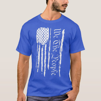 4th of July Patriotic men women USA Flag T-shirt