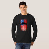 4th of July Patriotic Soldier Statement T-shirt (Voorkant volledig)