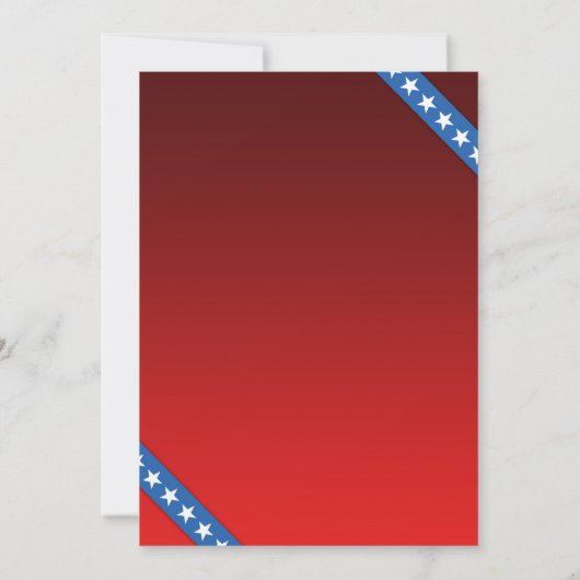 4th of July Platte Uitnodiging (Achterkant)