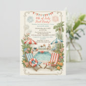 4th of July Pool Party Invitation – Elegant Line (Debout devant)