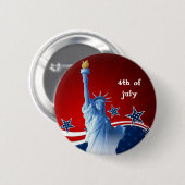 4th of july ronde button 5,7 cm (Voorkant /achterkant)