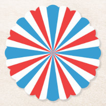 4th Of July Rood, Wit, En Blauw Sunburst