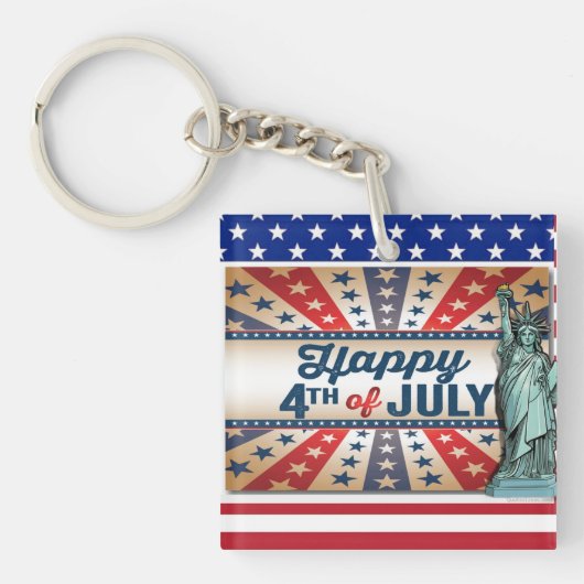 4th of july sleutelhanger (voorkant)