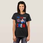 4th Of July Us Flag Popsicl The Cousin Crew 1 T-shirt (Voorkant volledig)