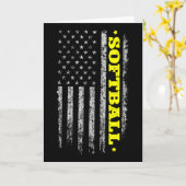 4th Of July Usa Flag Softll Independence Day Tee W Kaart (Gele Bloem)