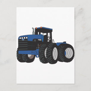 4W-tractor Briefkaart