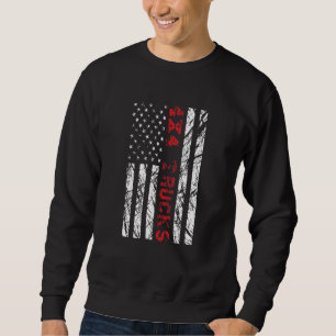 4x4 Amerikaanse vrachtwagenvlag Trui