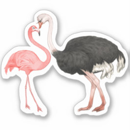 4x4 Liefdesvogels Sticker