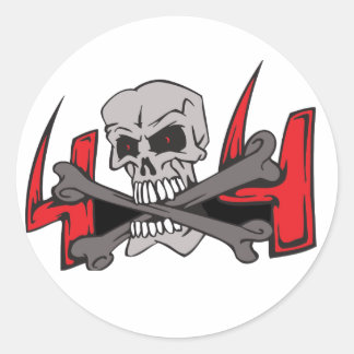4x4 ronde sticker