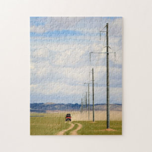 4X4-voertuigen op onverharde weg, Gobiwoestijn Legpuzzel
