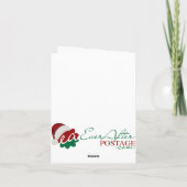 4x5.6 sneeuwman feestdagen kaart (Achterkant)