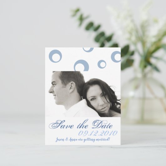 4x5 Bewaar de datum Kaart Seahorse Zee Ocean Beach (Staand voorkant)