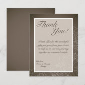 4x5 Carte de remerciements PLAT Automne Floral Aut (Devant / Derrière)