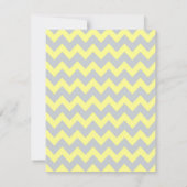 4x5 Carte de remerciements PLAT Chevron Jaune et g (Dos)
