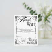 4x5 Carte de remerciements PLAT Manger Boire être (Debout devant)