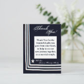 4x5 Carte de remerciements PLAT Marine (Debout devant)