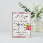 4x5 Carte de remerciements PLAT Mason Jar avec Fle (Debout devant)