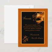 4x5 Carte de remerciements PLAT Mis XV Orange (Devant / Derrière)