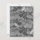 4x5 Carte de remerciements PLAT Pays Dentelle noir (Dos)