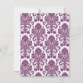 4x5 Carte de remerciements PLAT Plum pourpre Dente (Dos)